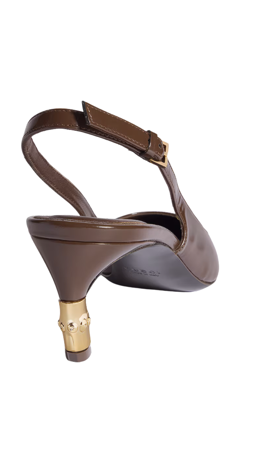 Castello Slingback in Dark Brown Leather