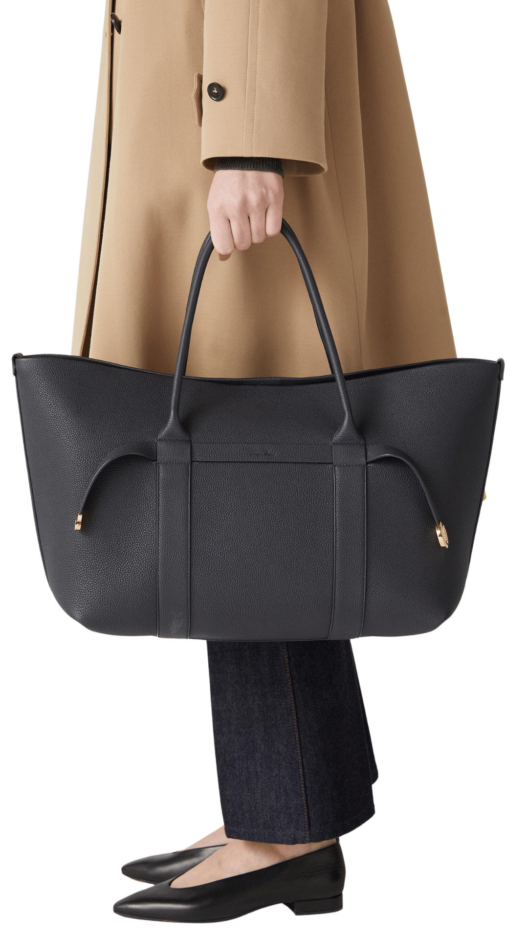Ghiera Shopper Large in Blue Navy/Sun Gold