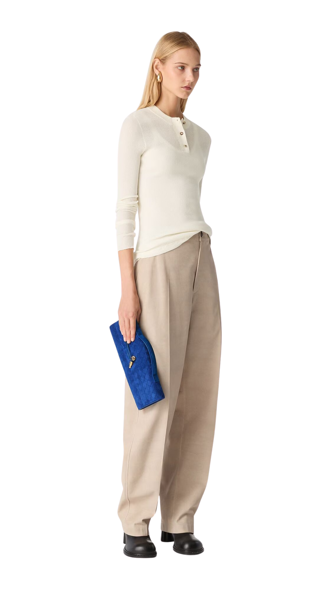Andiamo Clutch in Blue Royal