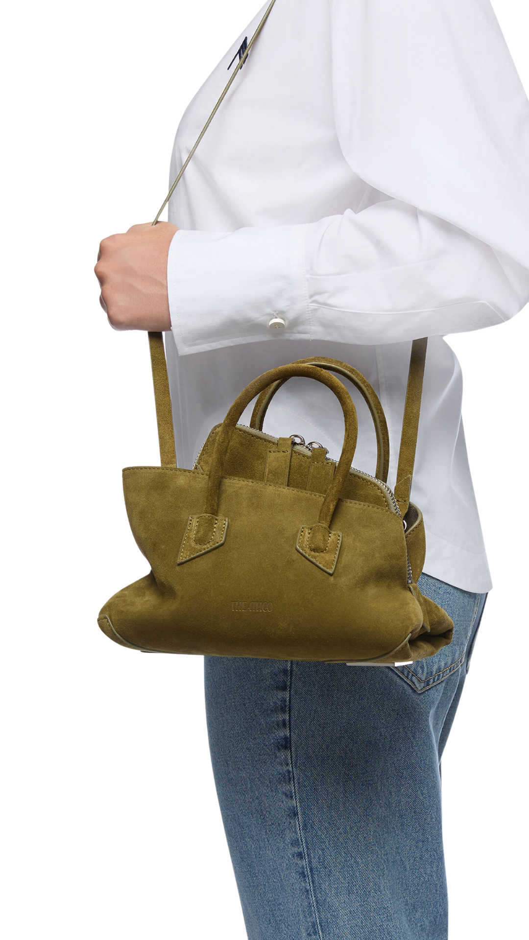La Passeggiata Mini Khaki Top Handle in Khaki