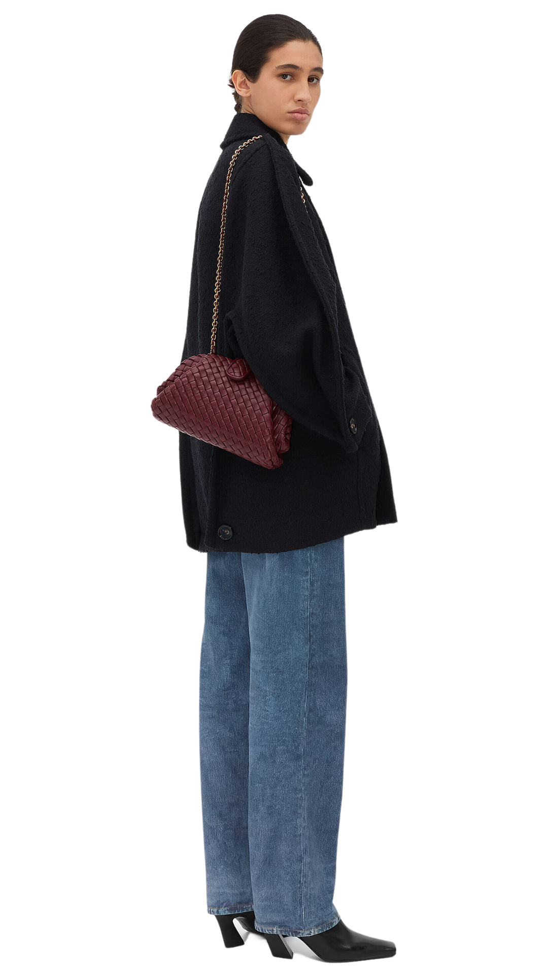 Lauren 1980 Mini Clutch Bag with Chain Strap in Barolo