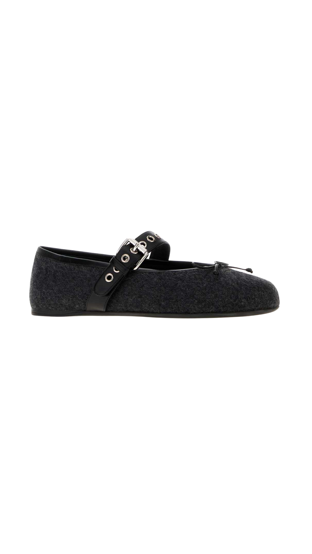 Ballerinas in Anthracite Gray Lamb