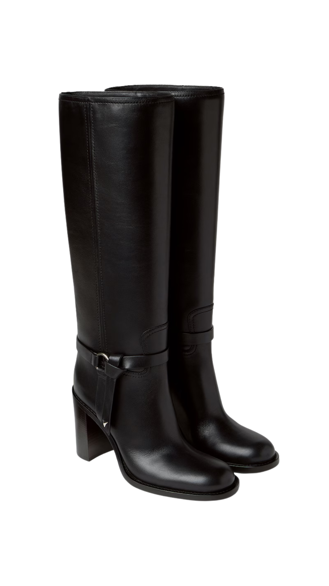 Fendi Dressage in Black Leather Boots