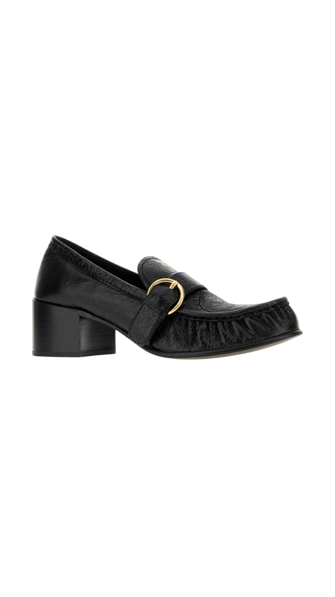 Loafers with Buckle in Black