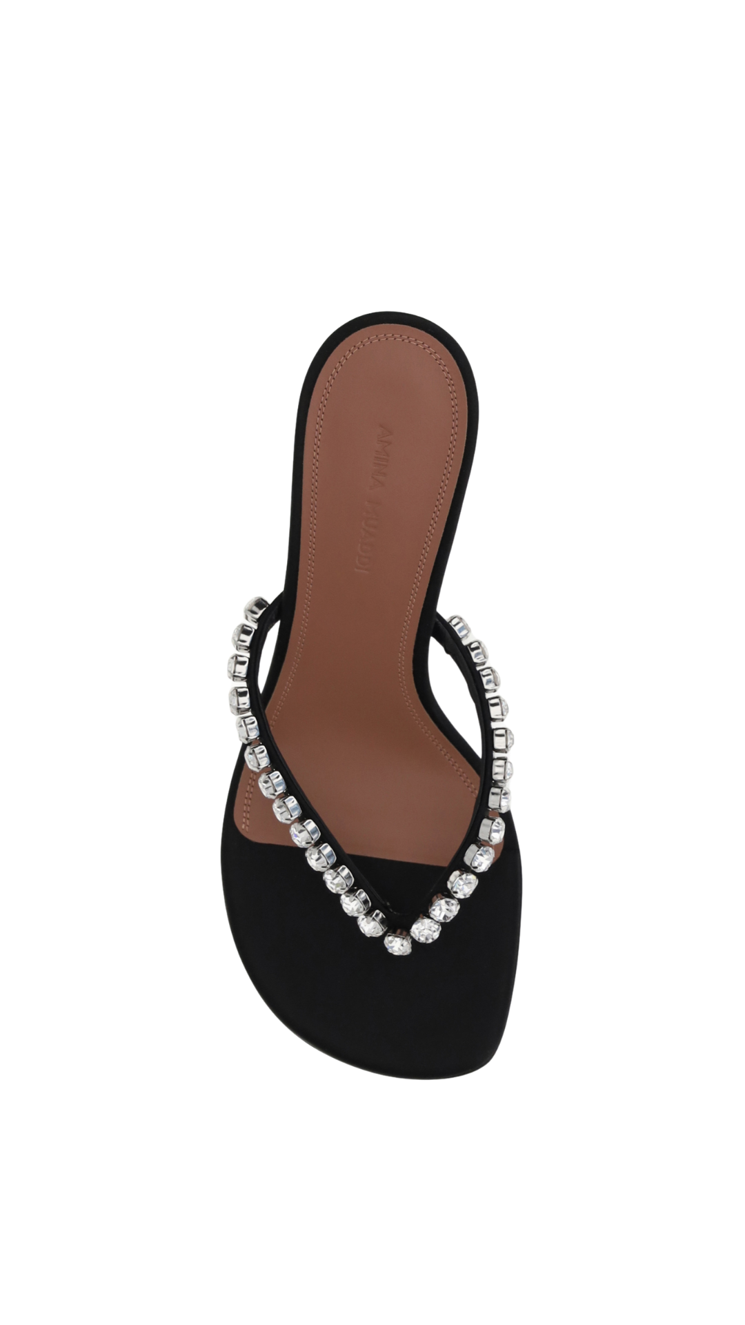 Gigi Embellished Leather Thong Sandals