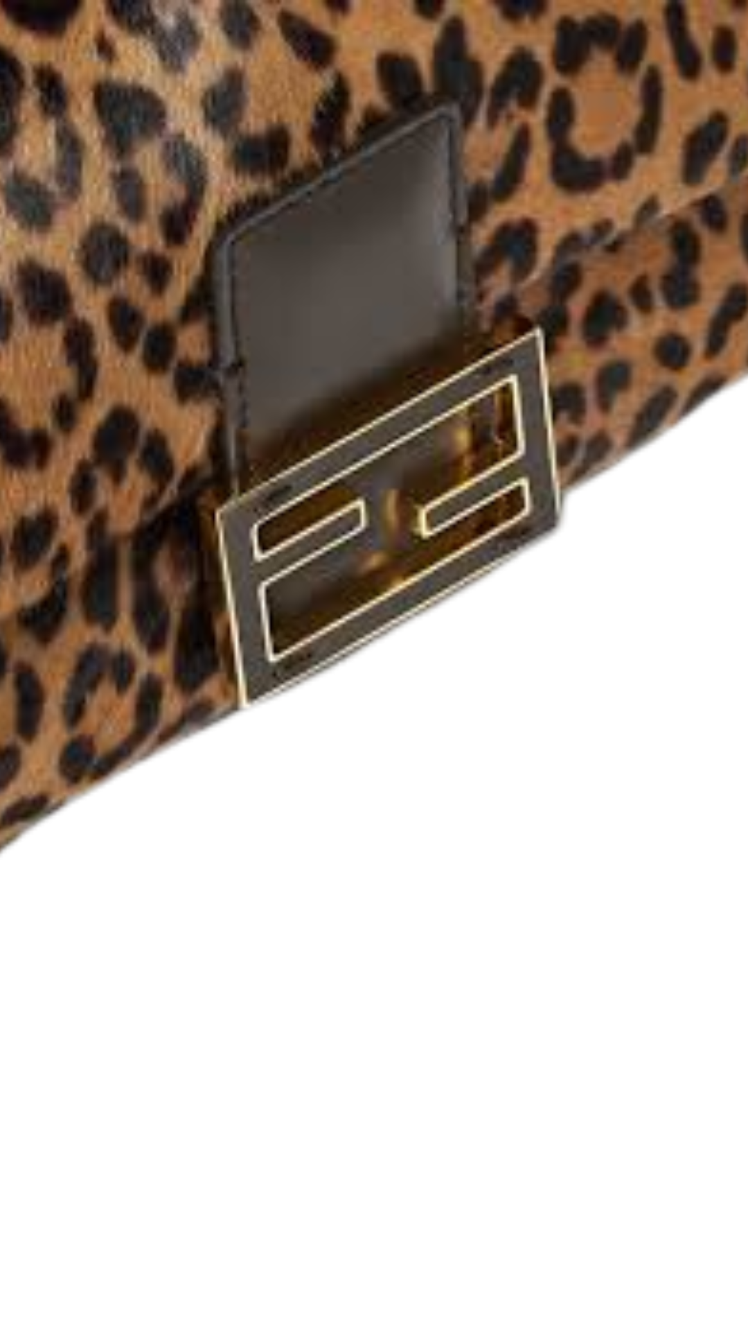 Baguette Printed Cavallino Calfskin Bag in Brown