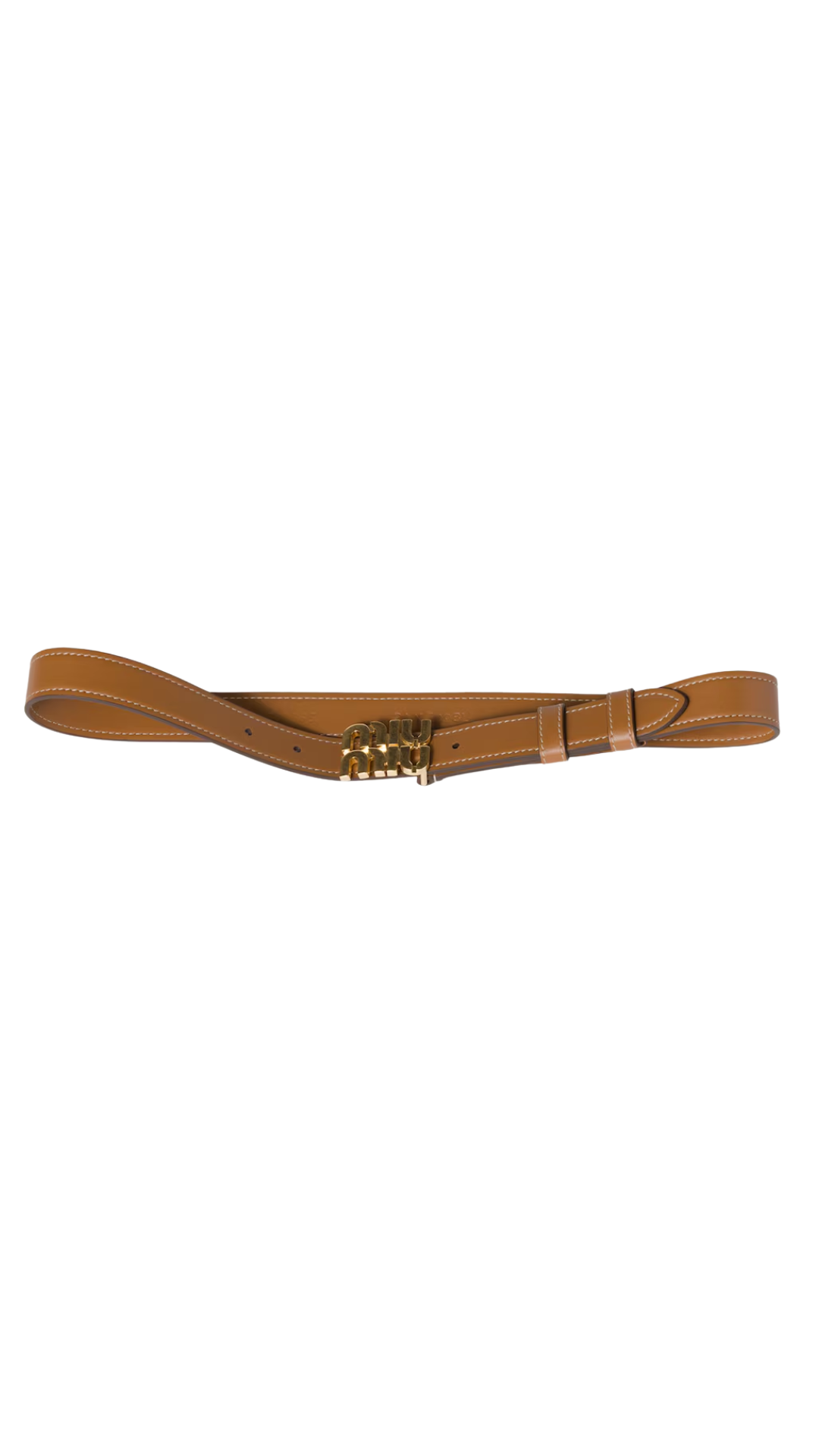 Leather Belt in Caramel