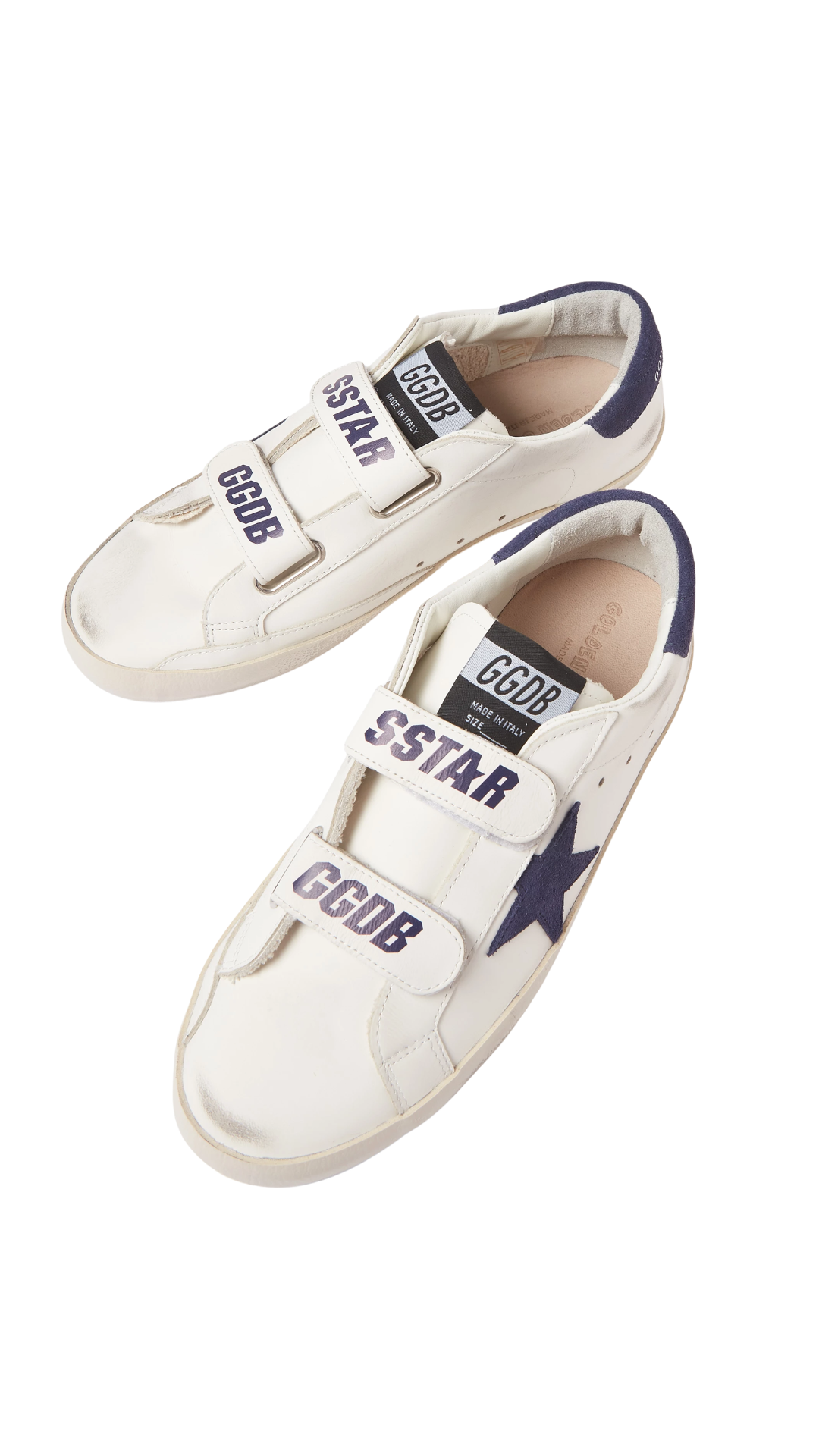 Old School Sneakers With Suede in White