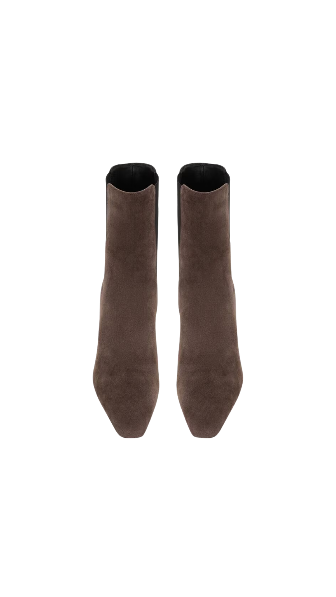 Francoise Chelsea Booties in Dark Chocolate Suede