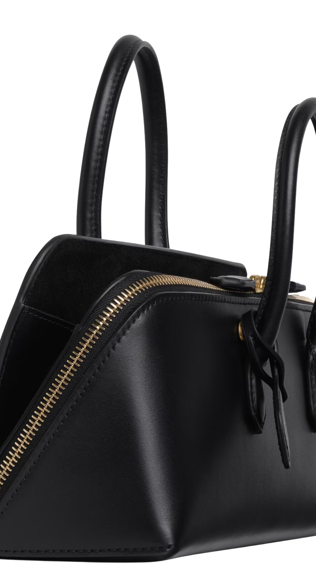 Delta Small Bag in Black Box Calfskin