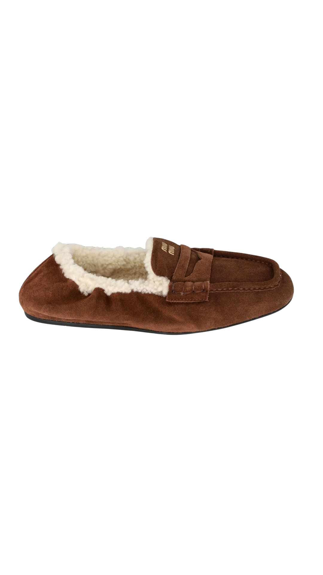 Ruches Suede Loafers in Brown