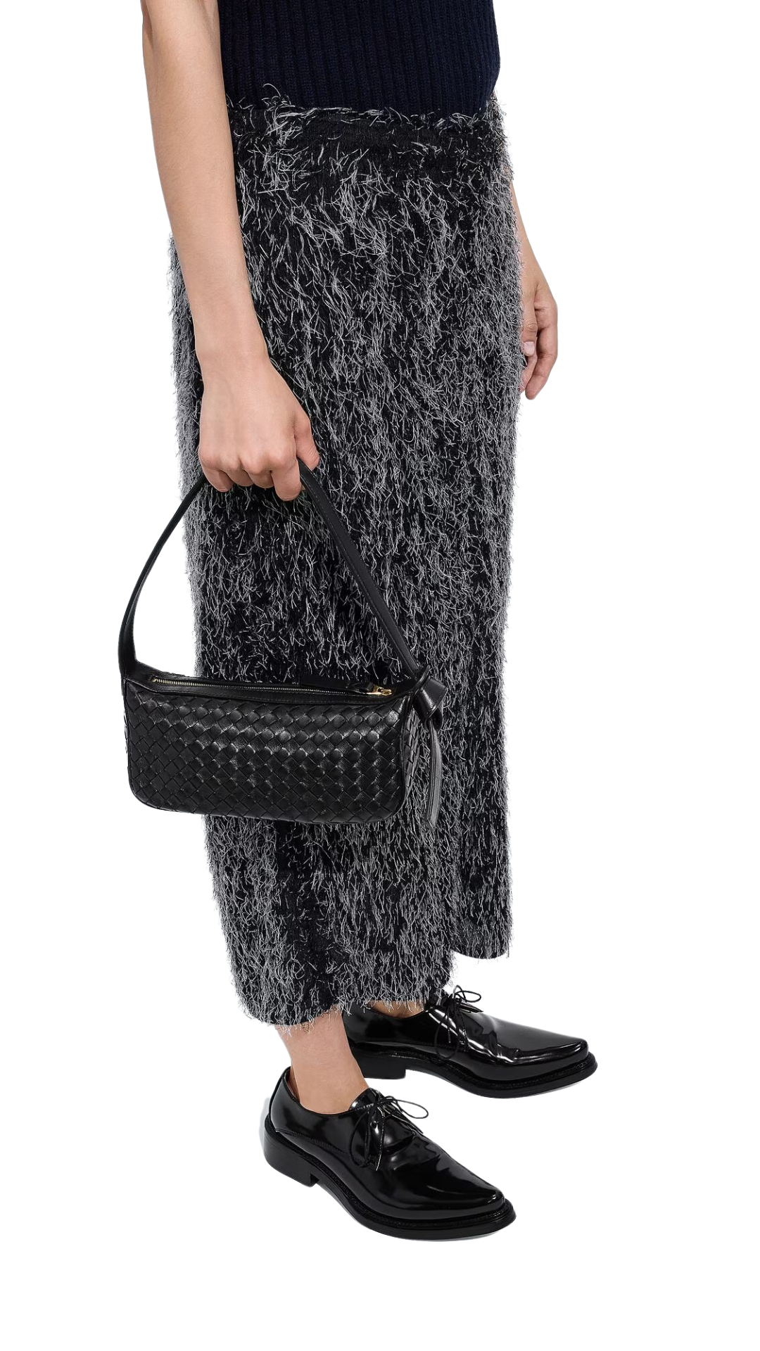 Nodo Shoulder Bag in Black
