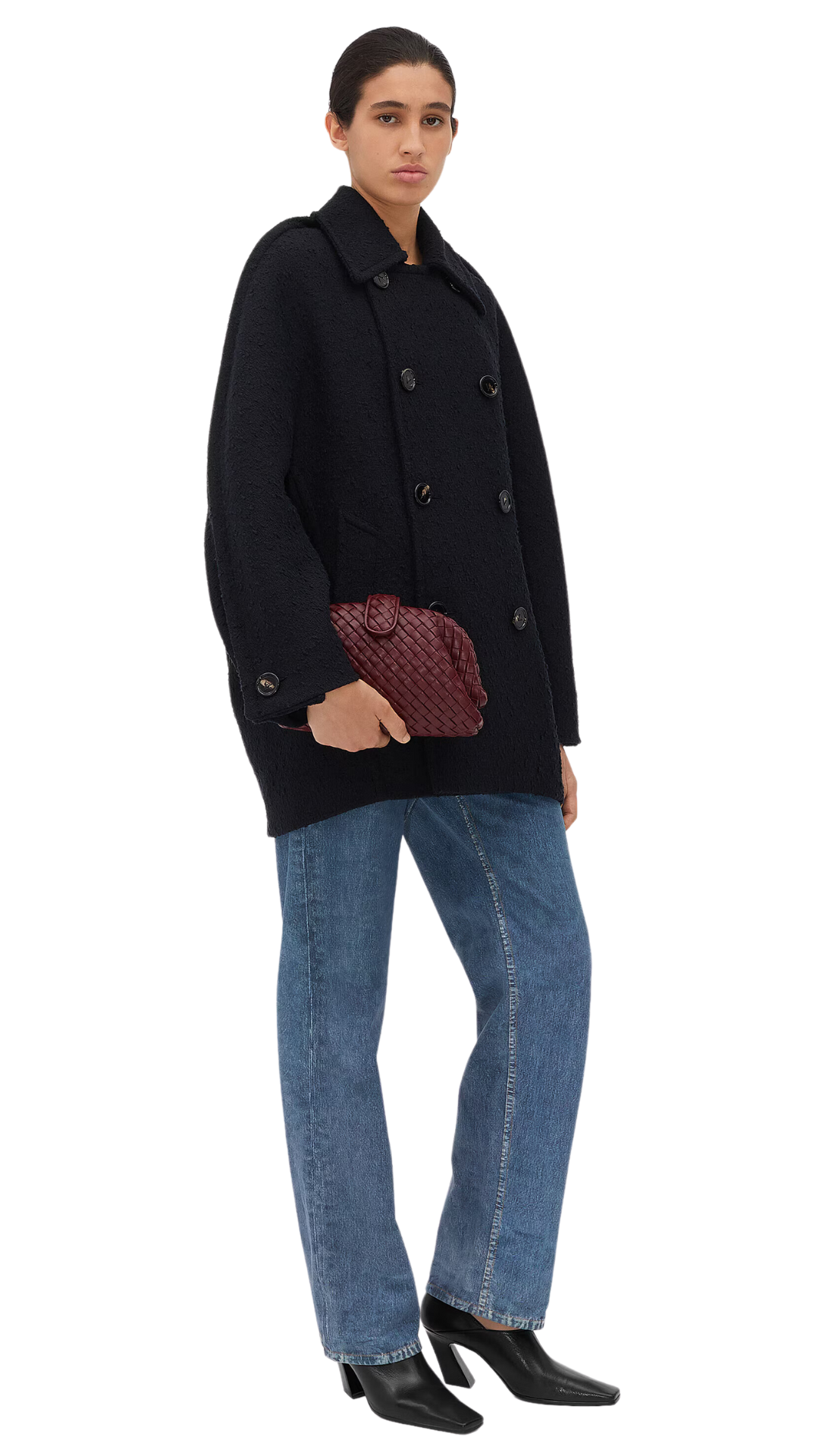 Lauren 1980 Mini Clutch Bag with Chain Strap in Barolo
