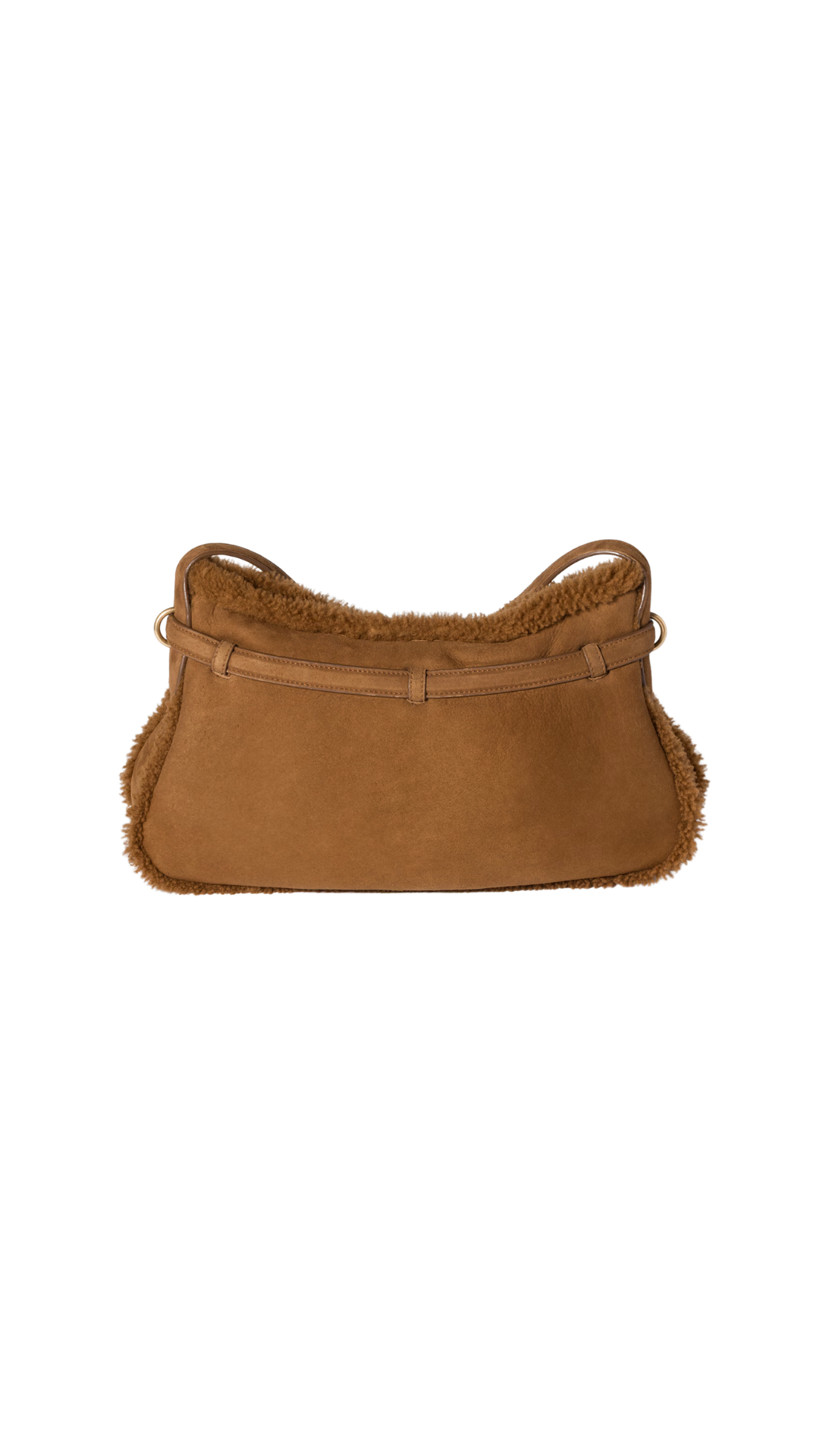 Aventure Shearling Bag in Cocoa Brown