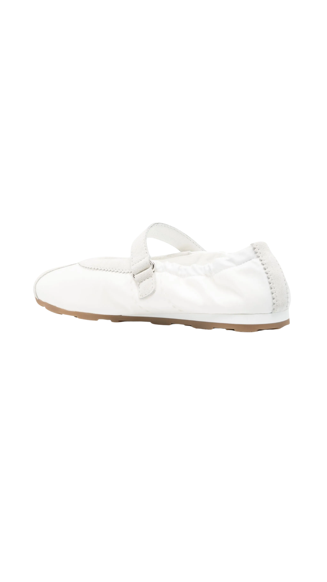 Plume Suede Ballerinas in White