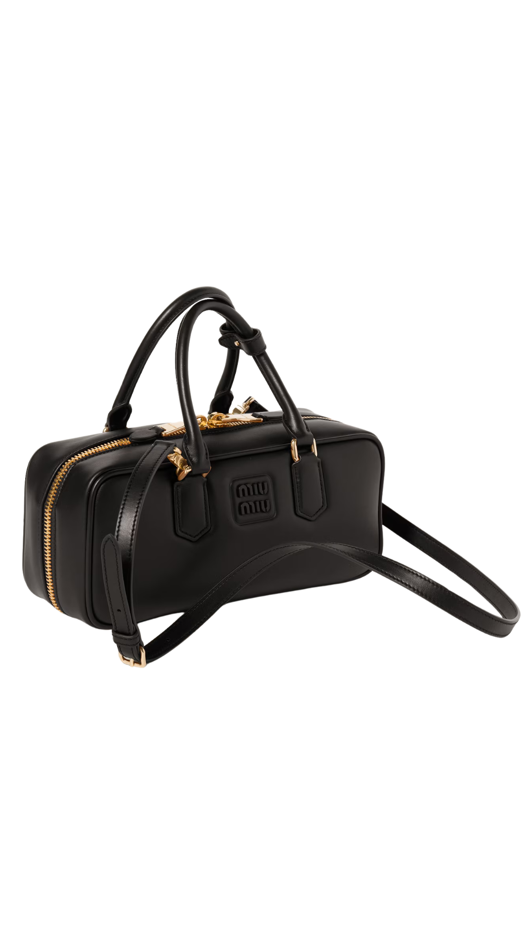 Arcadie Leather Bag in Black