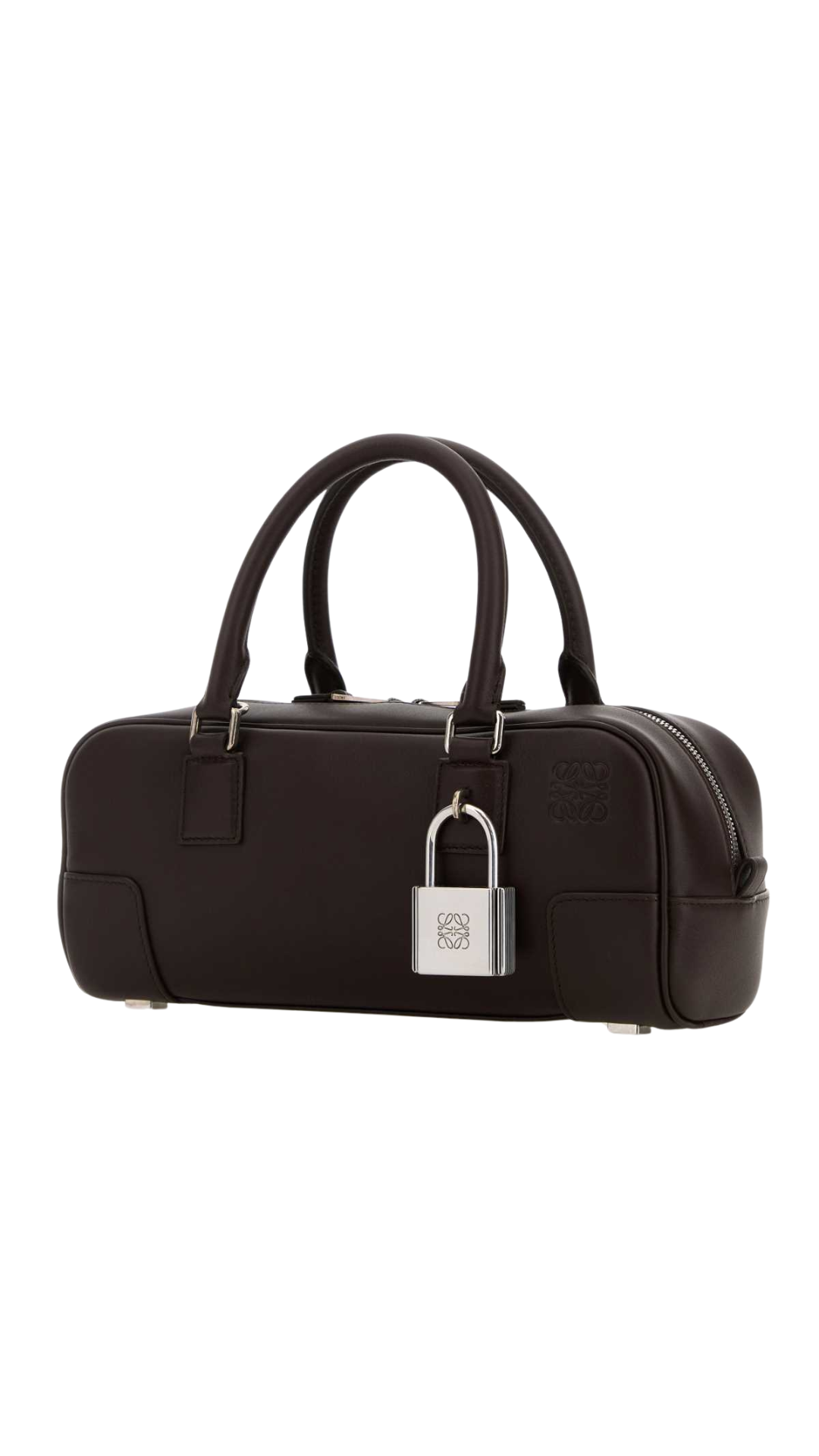 Amazona 23 Cropped Bag in Dark Chestnut Nappa Calfskin