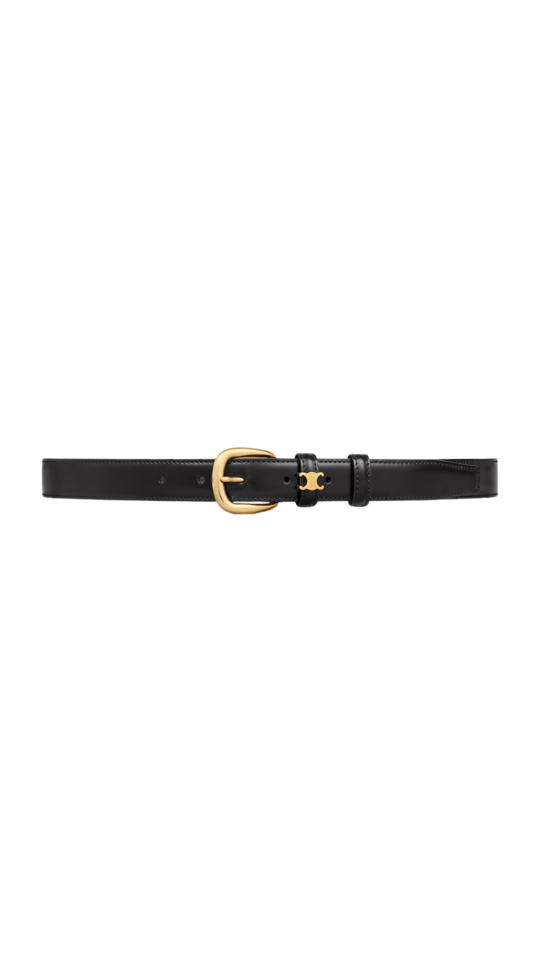 Medium 25mm Vivienne Belt in Black Taurillon Leather