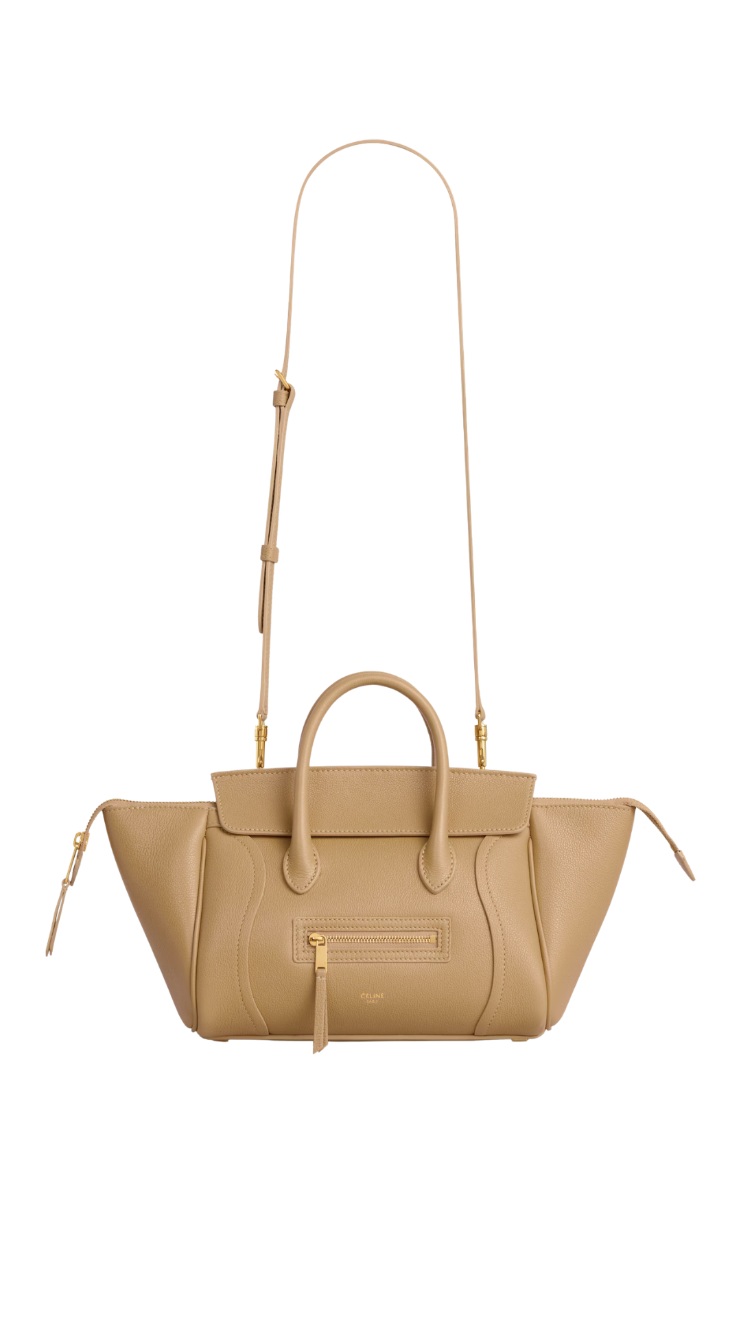 Little Luggage In Grained Calfskin in Sandcastle