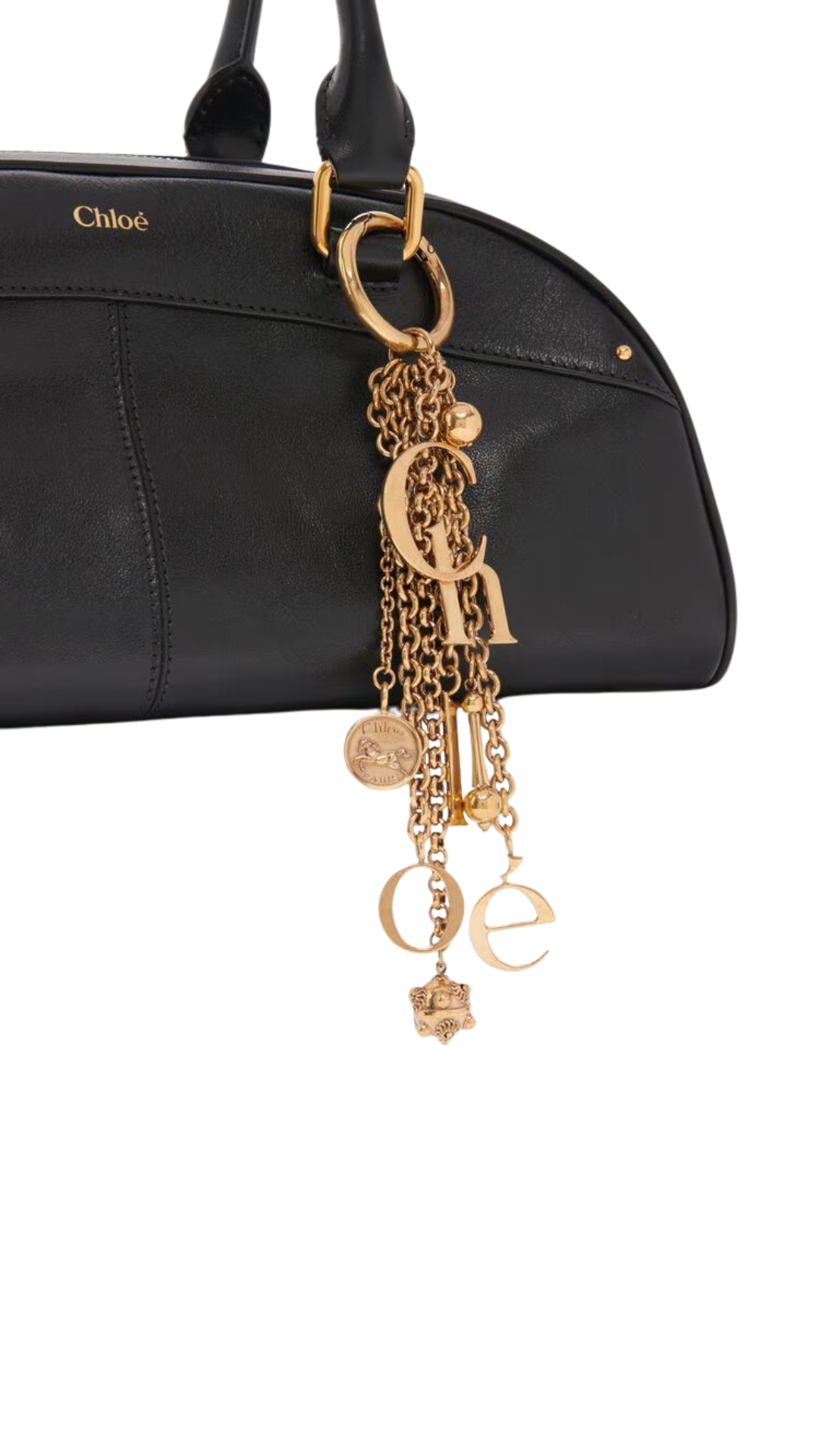 Bowling Bag In Black Soft Leather