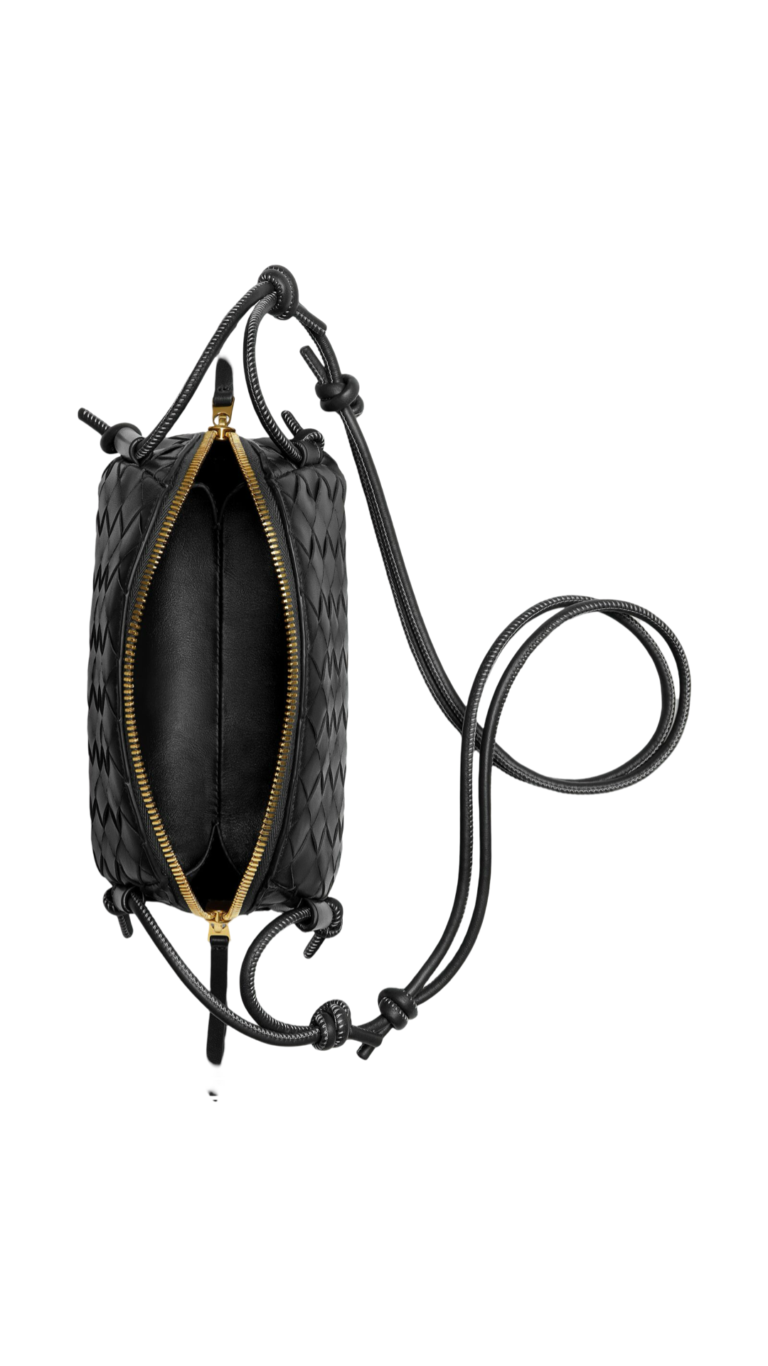 Intrecciato Concert Pouch in Black