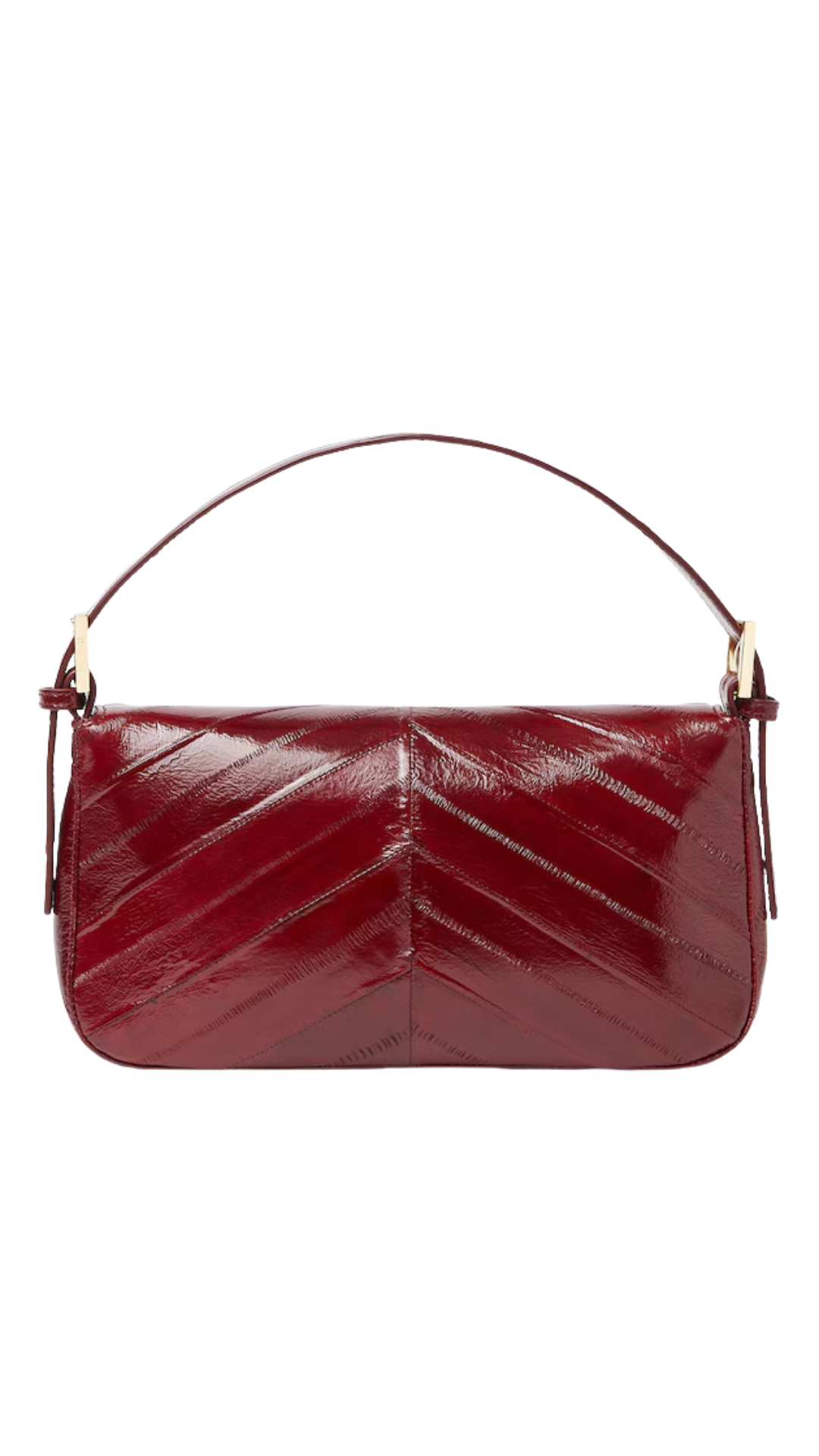Baguette® 26424 in Burgundy Inlaid Hagfish Leather Bag