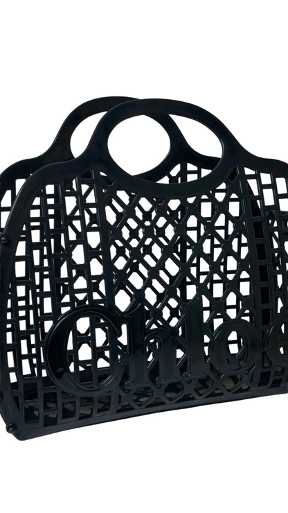 Chloé Cage Tote Bag in Jelly Black