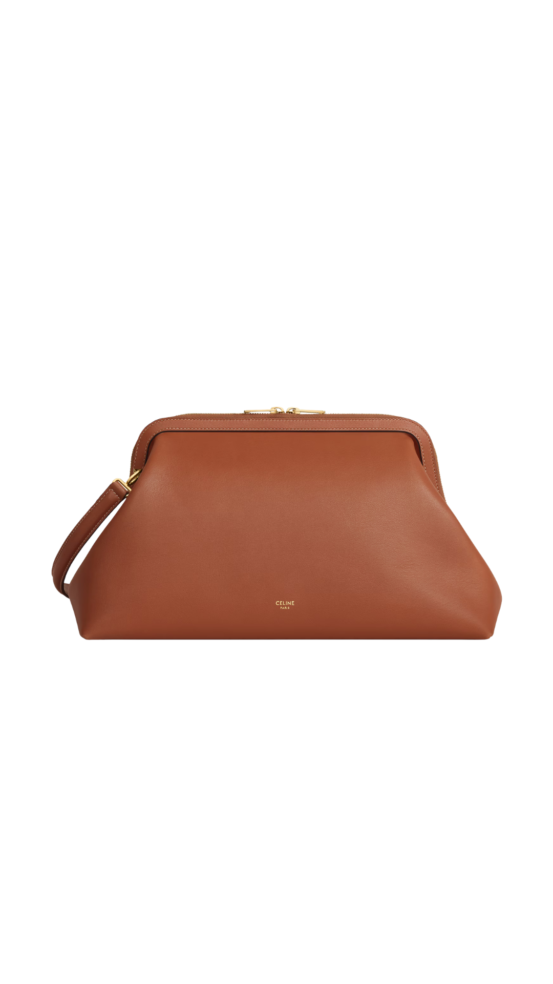 Doctor's Pouch In Tan Supple Natural Calfskin