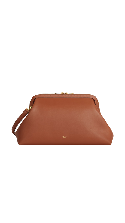 Doctor's Pouch In Tan Supple Natural Calfskin