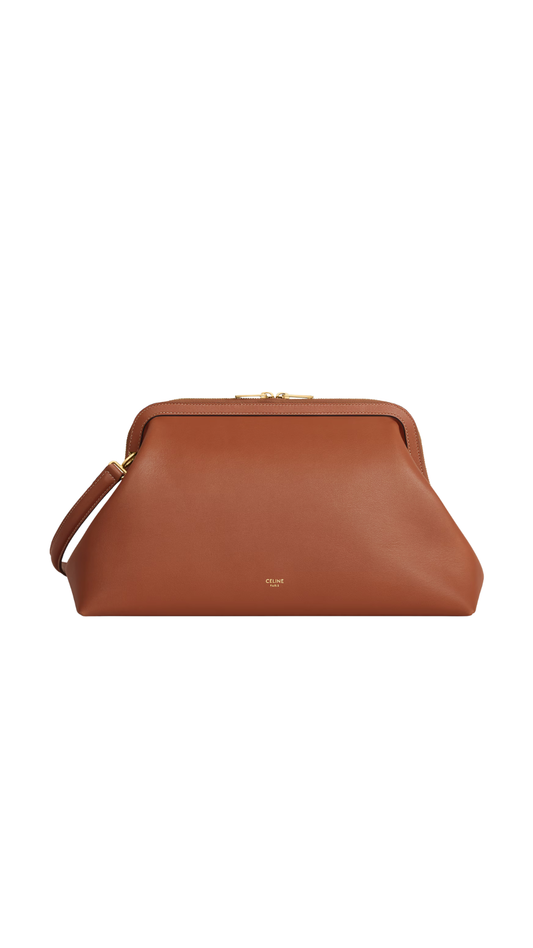 Doctor's Pouch In Tan Supple Natural Calfskin