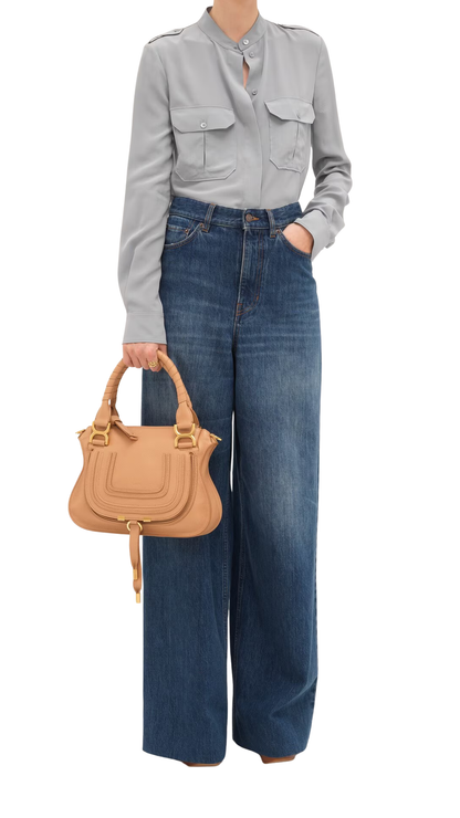 Small Marcie Bag in Light Tan