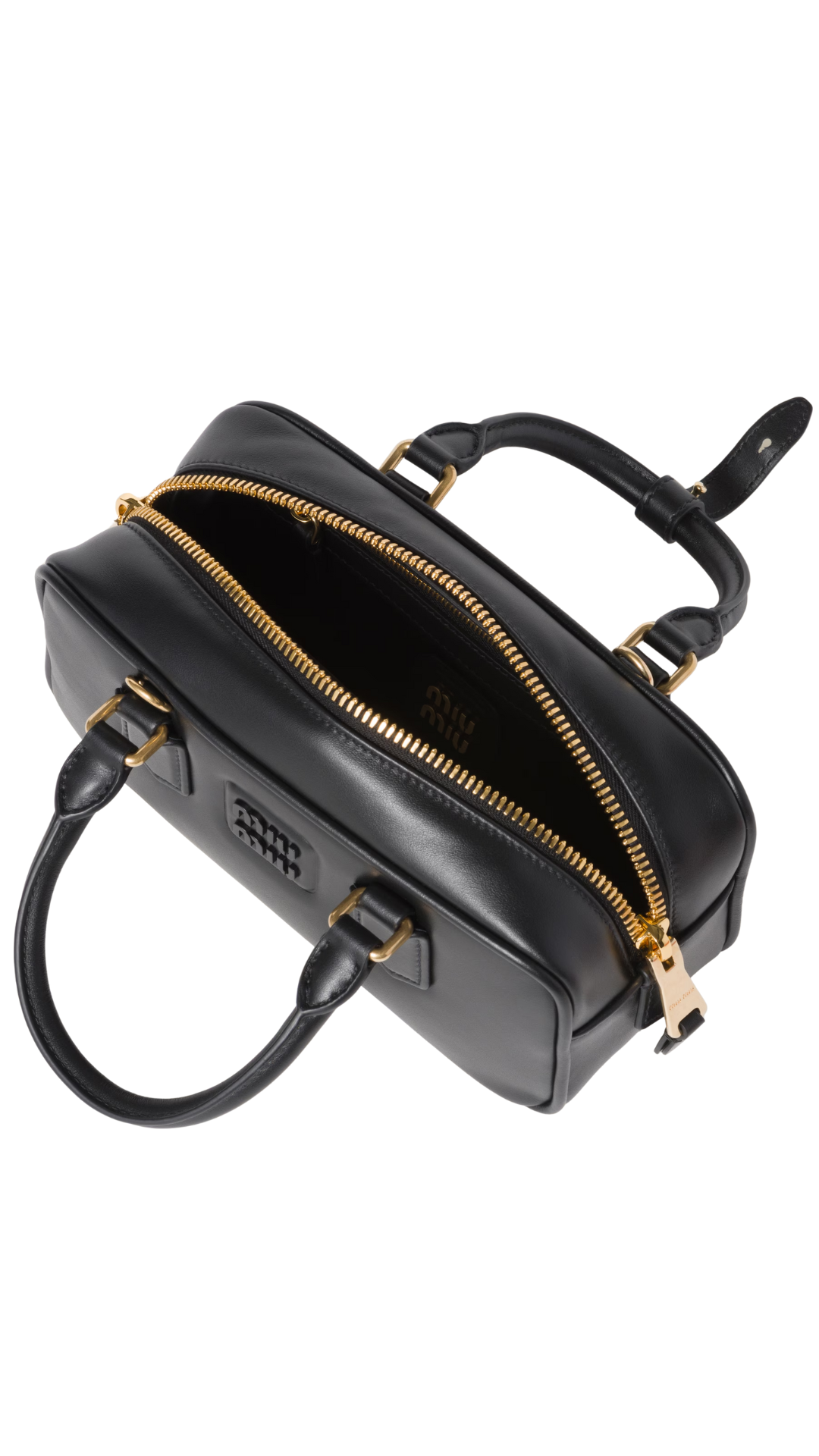 Bolso Arcadie de cuero en negro