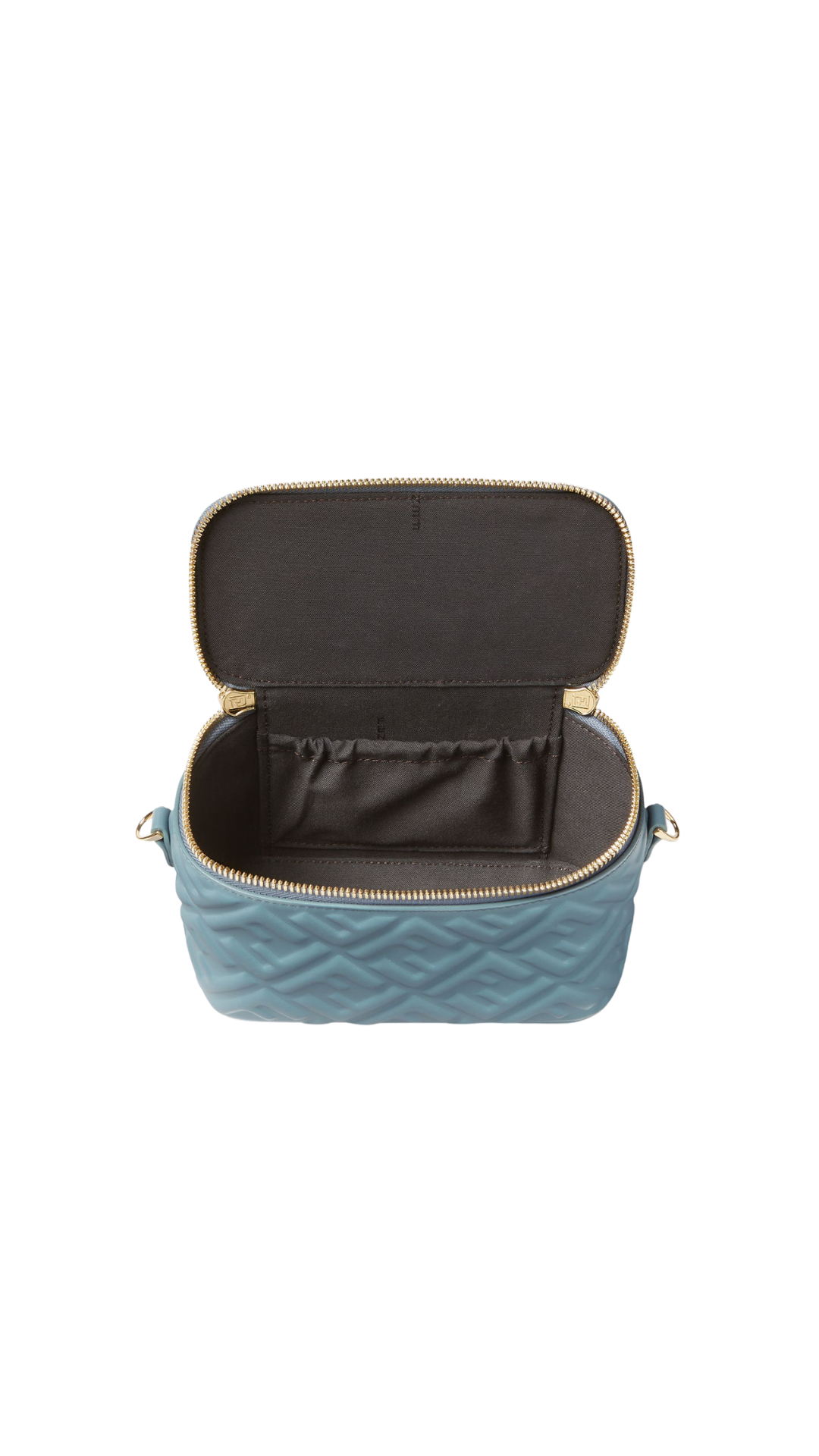 Vanity in Mercury Blue Nappa Leather Mini-Bag with FF Motif