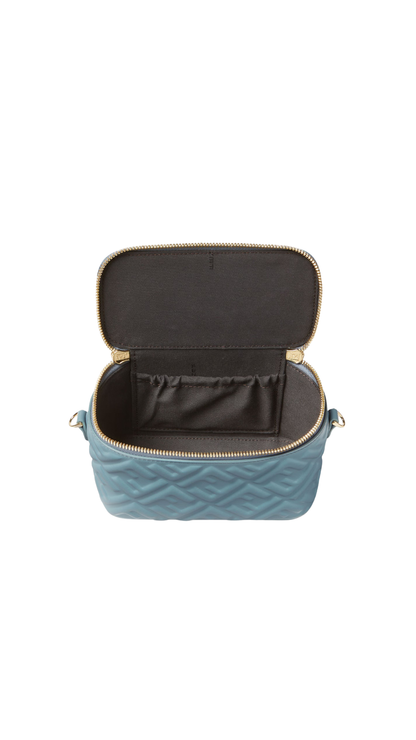 Vanity in Mercury Blue Nappa Leather Mini-Bag with FF Motif