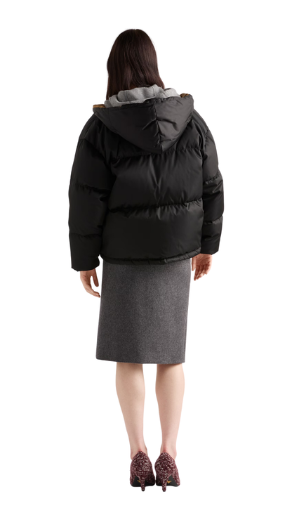 Re-Nylon Down Jacket in Black