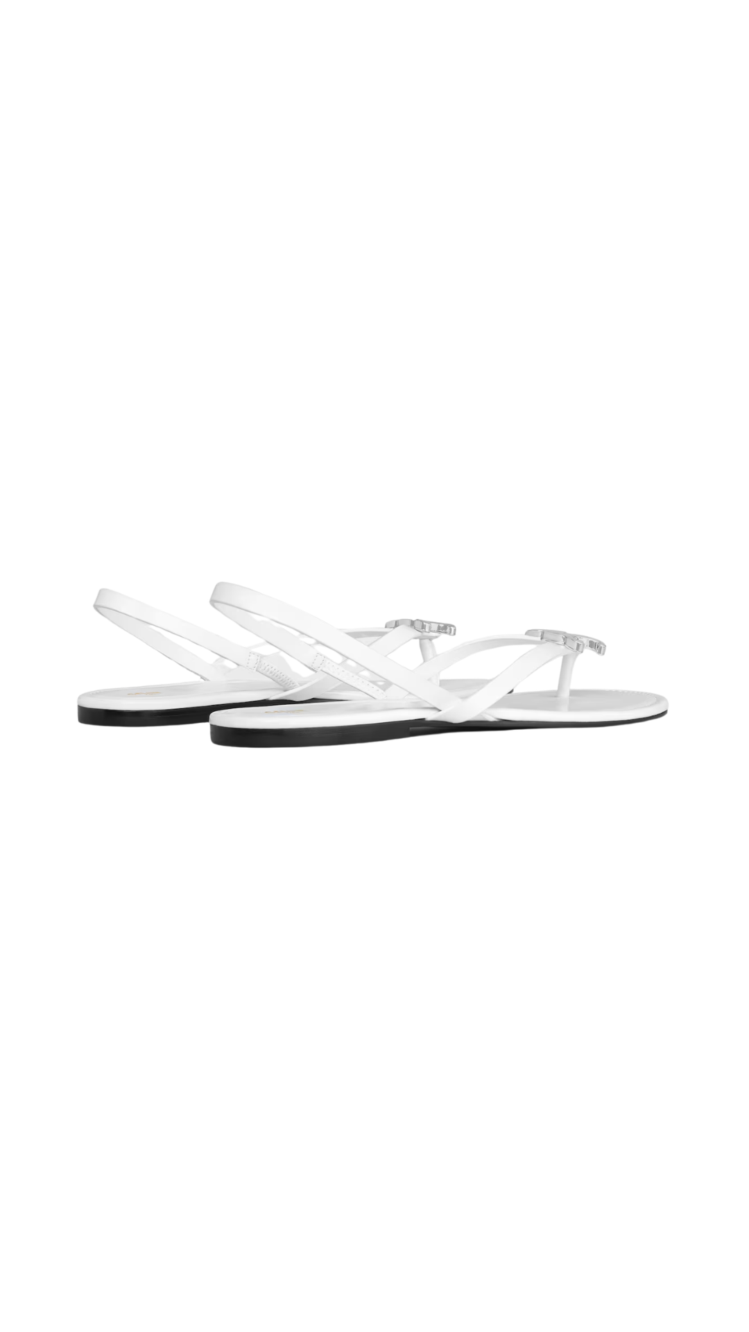 Biki Sandal In Ultra White Calfskin