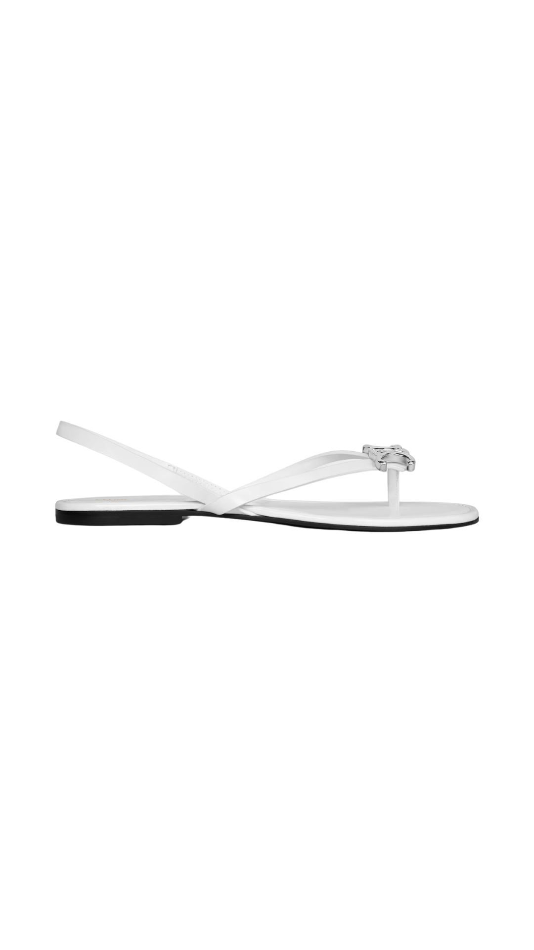 Biki Sandal In Ultra White Calfskin