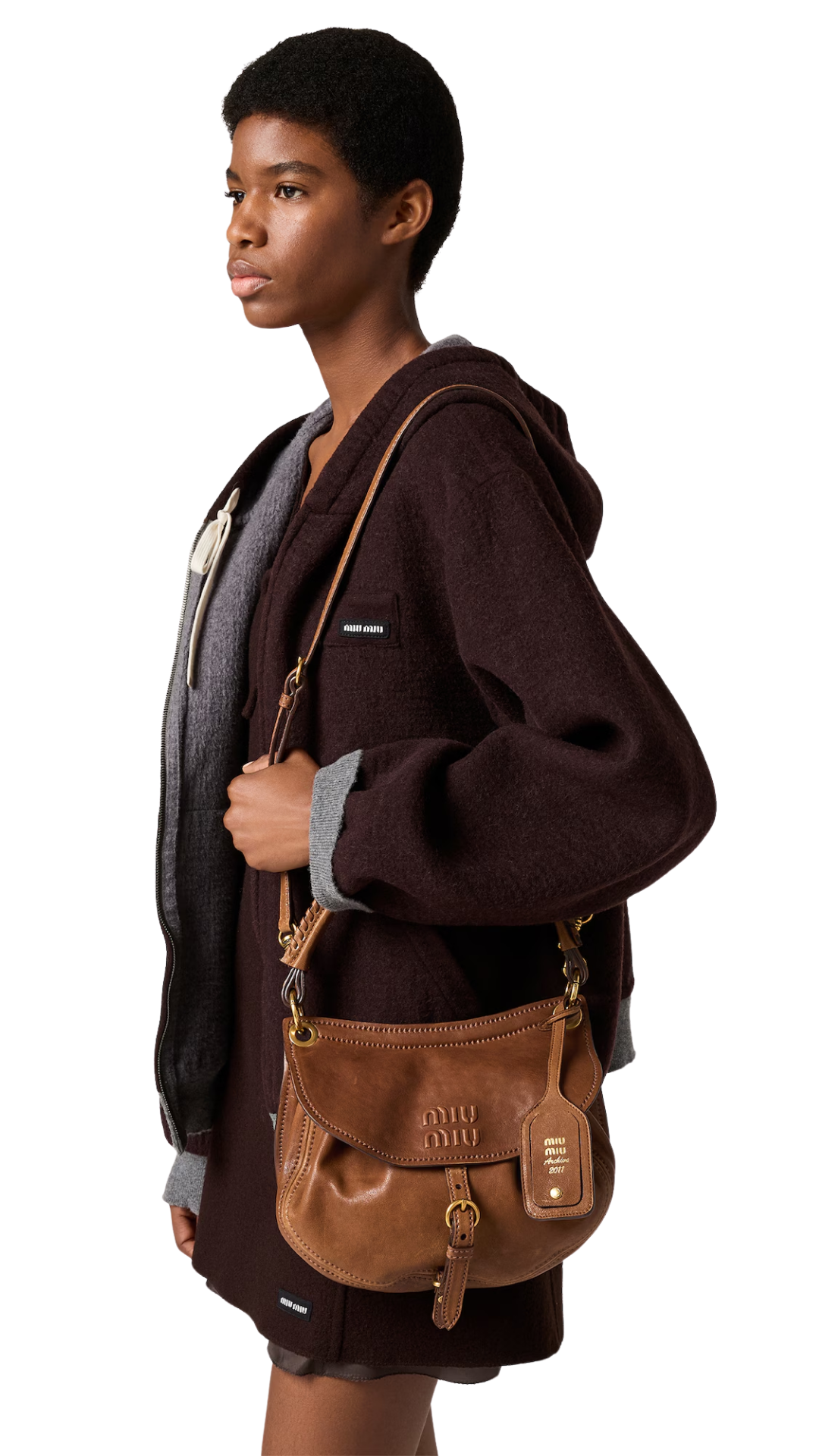 Rendez-Vous Nappa Leather Bag in Oak