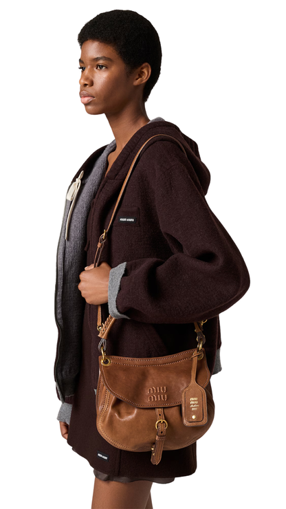 Rendez-Vous Nappa Leather Bag in Oak
