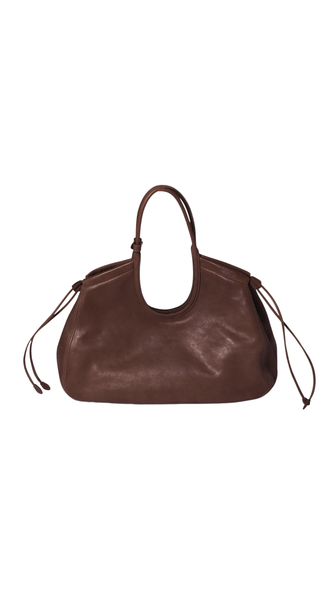 Ivy Nappa Leather Shopping Bag in Briarwood