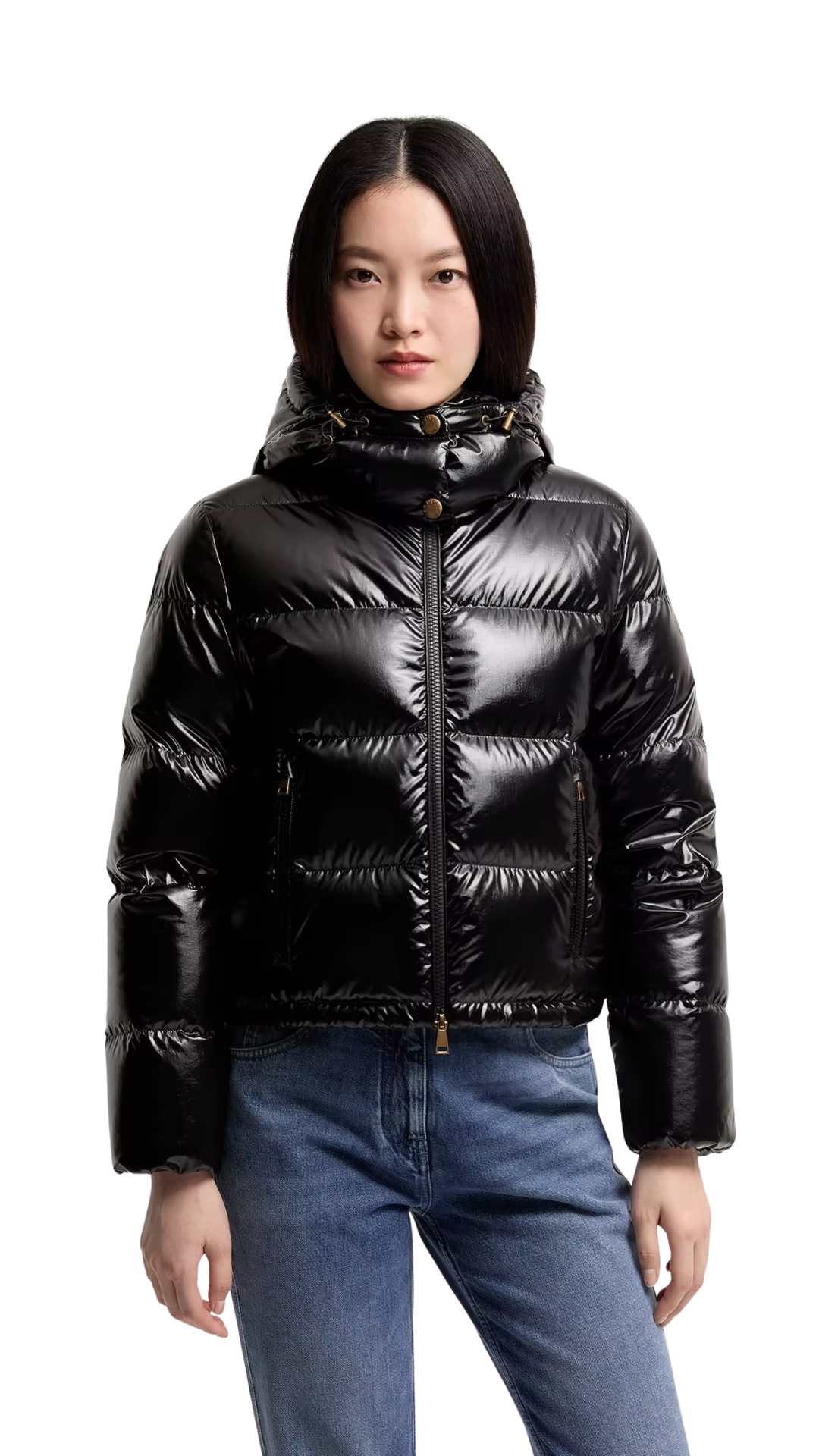Niveole Short Down Jacket in Black