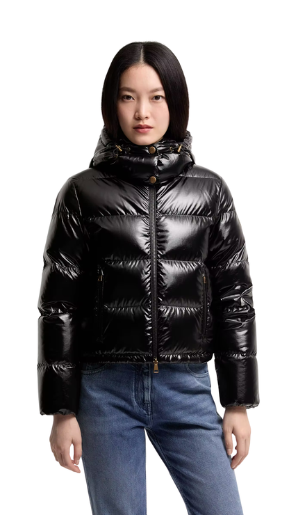 Niveole Short Down Jacket in Black