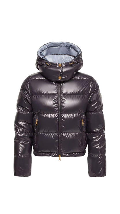 Niveole Short Down Jacket in Navy Blue