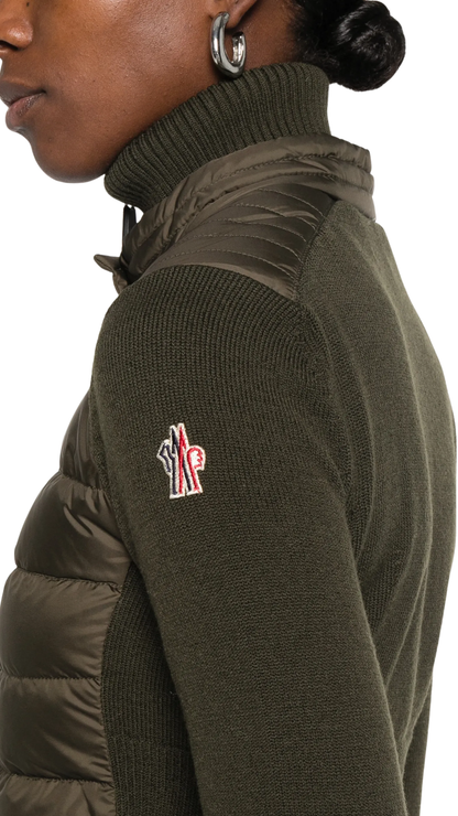 Wool and Nylon Blend Jacket in Green