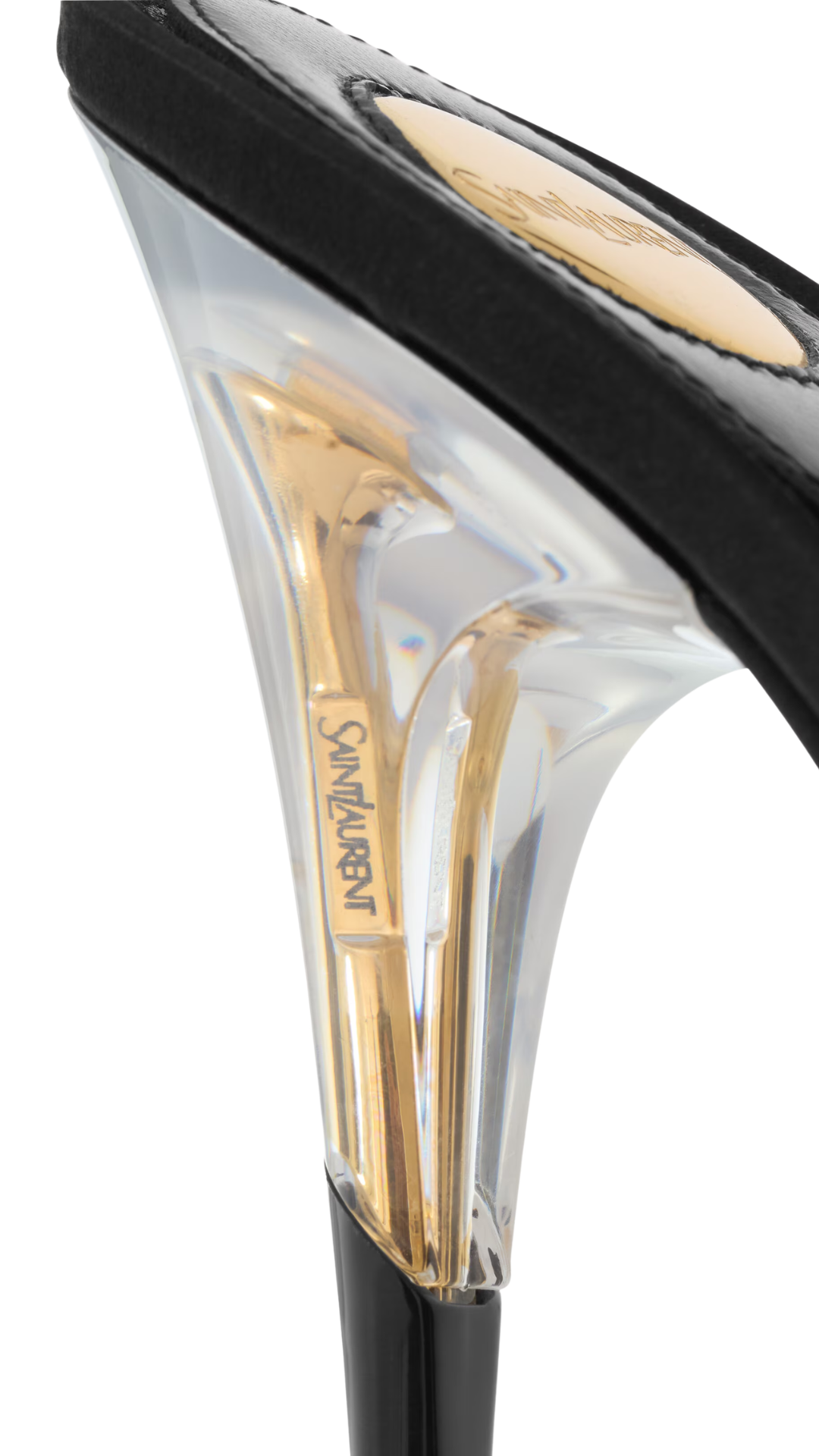 Michelle Sandals in TPU and Patent Leather in Marble Grey & Black