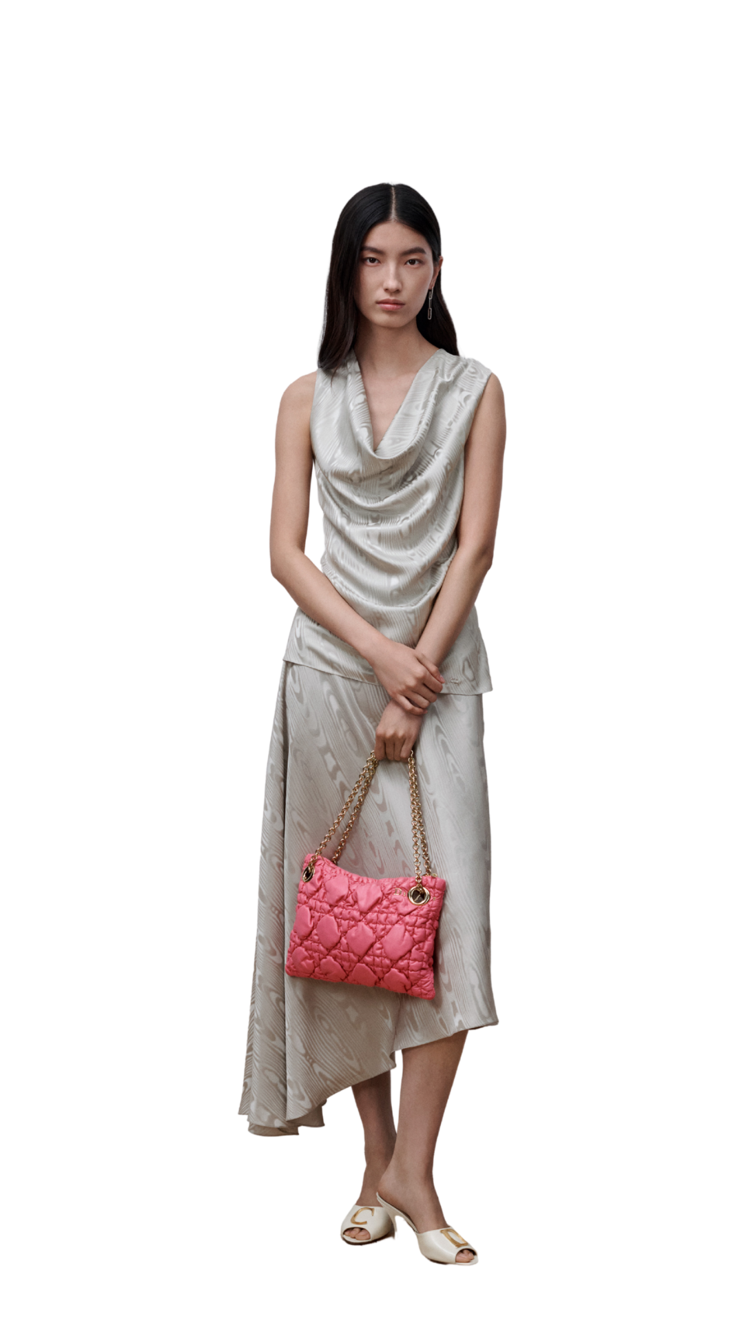 Small Dior Milly-La-Forêt Bag Fraise Puffy Macrocannage Calfskin