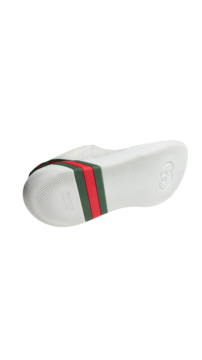 Screener Sneaker in White GG Leather