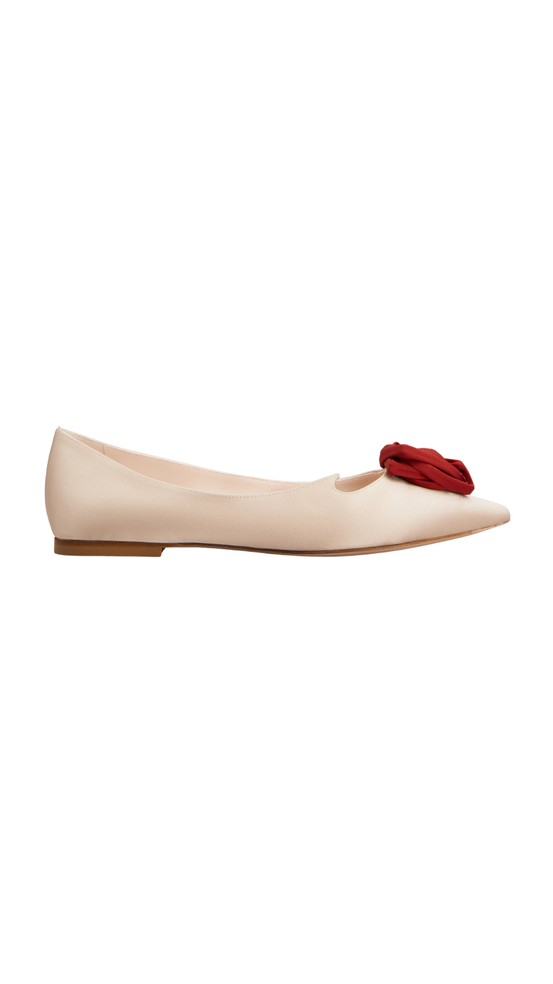 Rose Vivier Ballerinas in Nude Satin