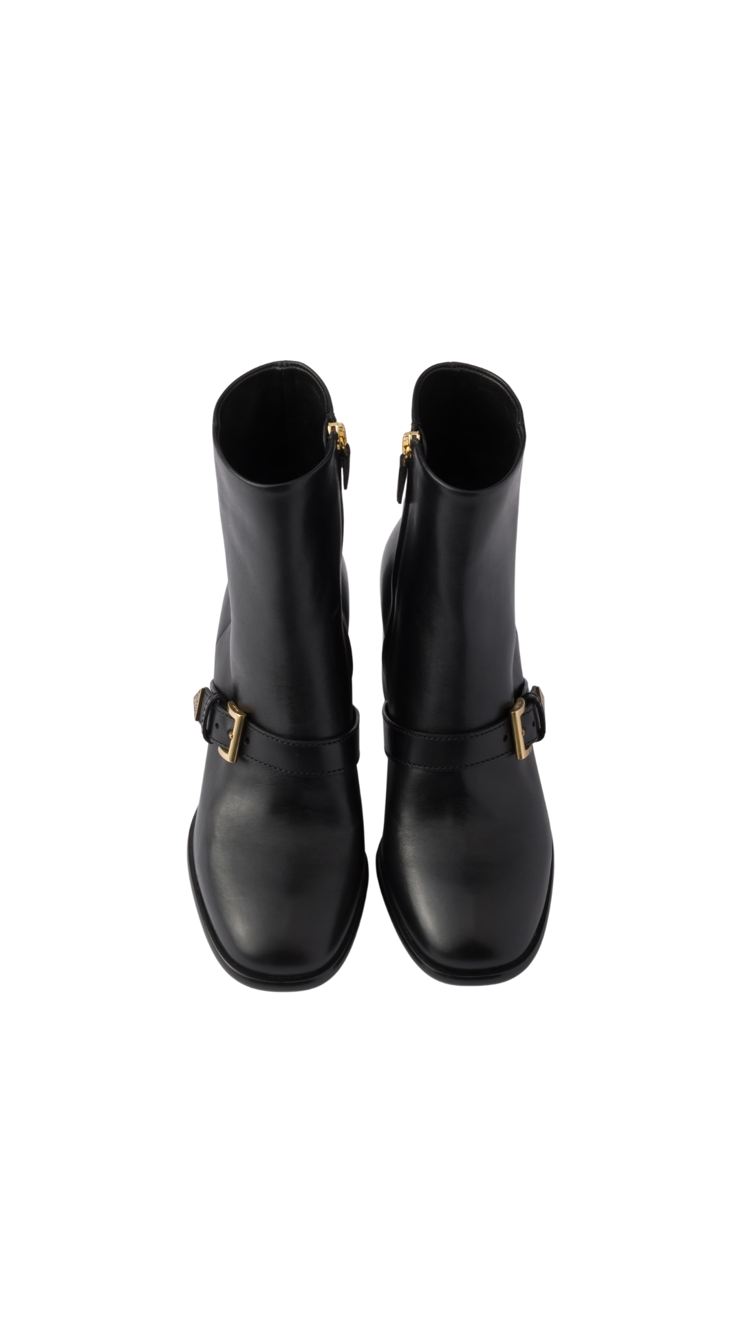 Leather Booties in Black