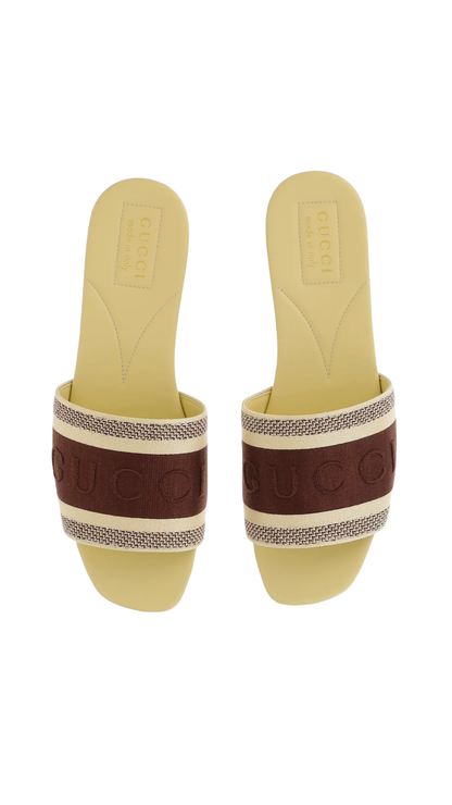 Slide Sandal in Brown